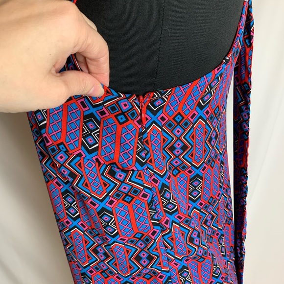 Saint Tropez West Multicolor Geometric Dress - Picture 3 of 5